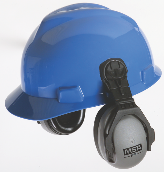 full brim hard hat hearing protection